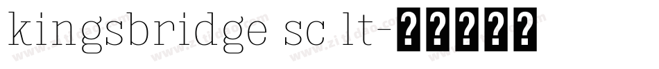 kingsbridge sc lt字体转换